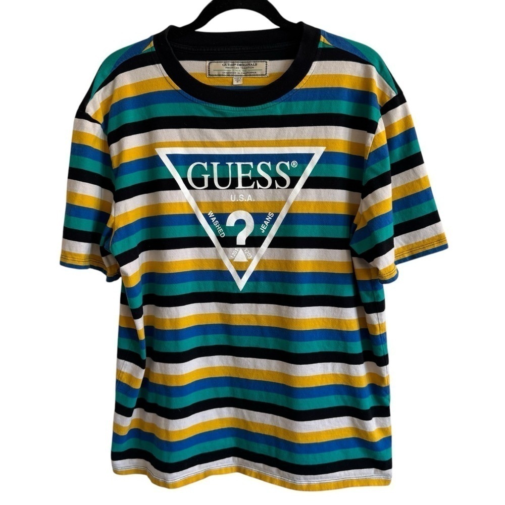 GUESS UO Exclusive Vista Striped Tee, Size M - Picture 6 of 10